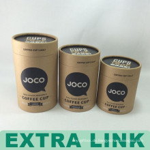 Klassisches kundengebundenes Logo aufbereitete Brown-Kraftpapier-Kaffeetasse